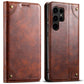 For Samsung S25 S24 S23 S22 Note20 Ultra Plus Phone Case, Smooth Surface Flip Wallet Case For Women Men Durable Faux Card Slot Leather Kickstand Magnetic Clasp Shockproof Phone Case