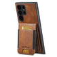 For Samsung S25 S24 S23 S22 Note20 Ultra Plus Phone Case, Smooth Surface Oil Wax Pattern Flip Elasticity Wallet Card Slot Leather Kickstand Magnetic Clasp Shockproof Phone Case