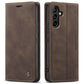 For Samsung S25Ultra S24 S23 S22 S21 Note20 Case With Card Holder, Matte Wallet Case For Women Men, Durable Faux Leather Kickstand Magnetic Clasp Shockproof Phone Case