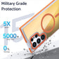 Laser Gradient Chameleon Strong Magnetic Wireless Charging Phone Case For Samsung S25Ultra S25 S24 S23 S22 S21FE A06 A15 A16 A25 A35 A36 A53 A54 A55 Metal Frame Acrylic Shockproof Hard Cover