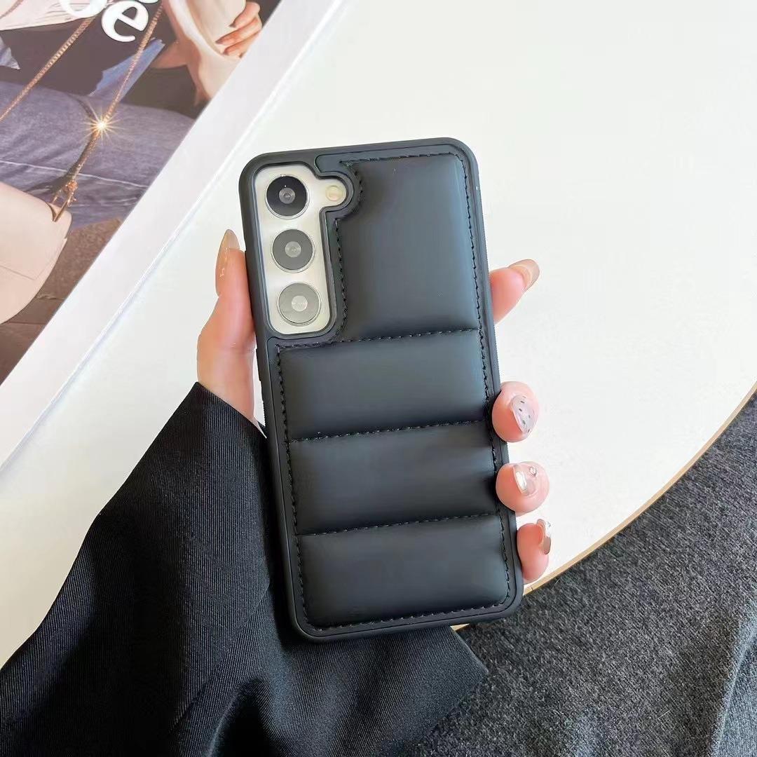Down Jacket Pattern Luxury Shockproof Phone Case For Samsung S25Ultra S25Plus S25 S24 S23 Hard Full Cover