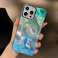 Glacier Texture Magsafe Wireless Charging Case For Samsung S25 S24 S23 S22 Ultra Plus FE Gradient Magnetic Back Cover