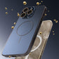 AG Glass Plating Fine Ring Strong Magnetic Phone Case With Len Protector For iPhone 16ProMax 15 14 13 12 11, Phone Handfeel Hard Full Cover