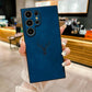 For Samsung S25Ultra S25Edge S24 S23 S22 S21 Note20 A16 A26 A36 A55 A56 Case, Deer Pattern Matte Suede Leather Shockproof Hard Phone Case