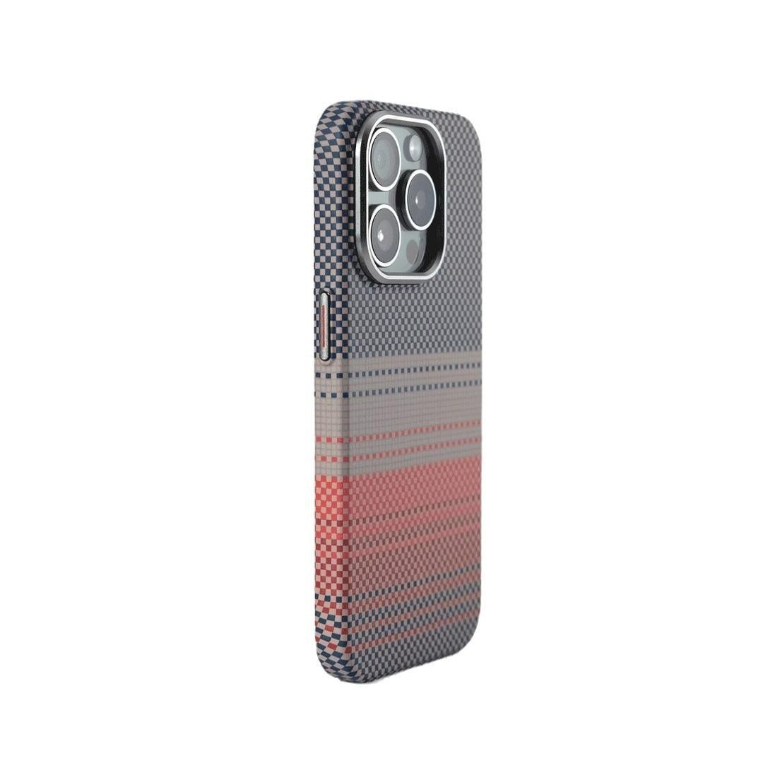Carbon Fiber Matte Strong Magnetic Camera Hardware Shockproof Phone Case For iPhone 16ProMax 15 14 13 Support Wireless Charging Hard Full Cover