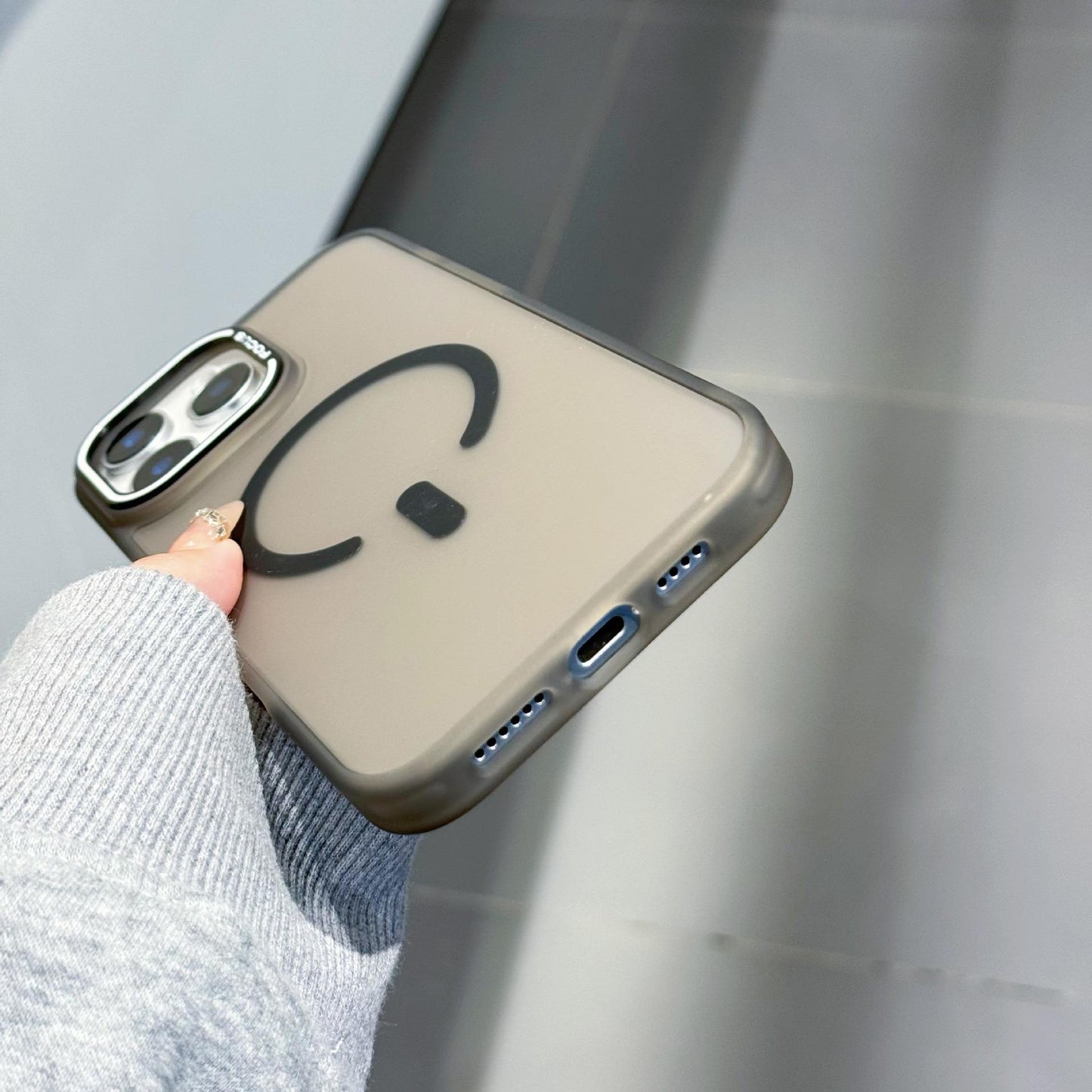 Matte PC Transparent Magnetic Len Protection Shockproof Phone Case For iPhone 16ProMax 15 14 13 12 11 Clear Skin Feel Hard Full Cover