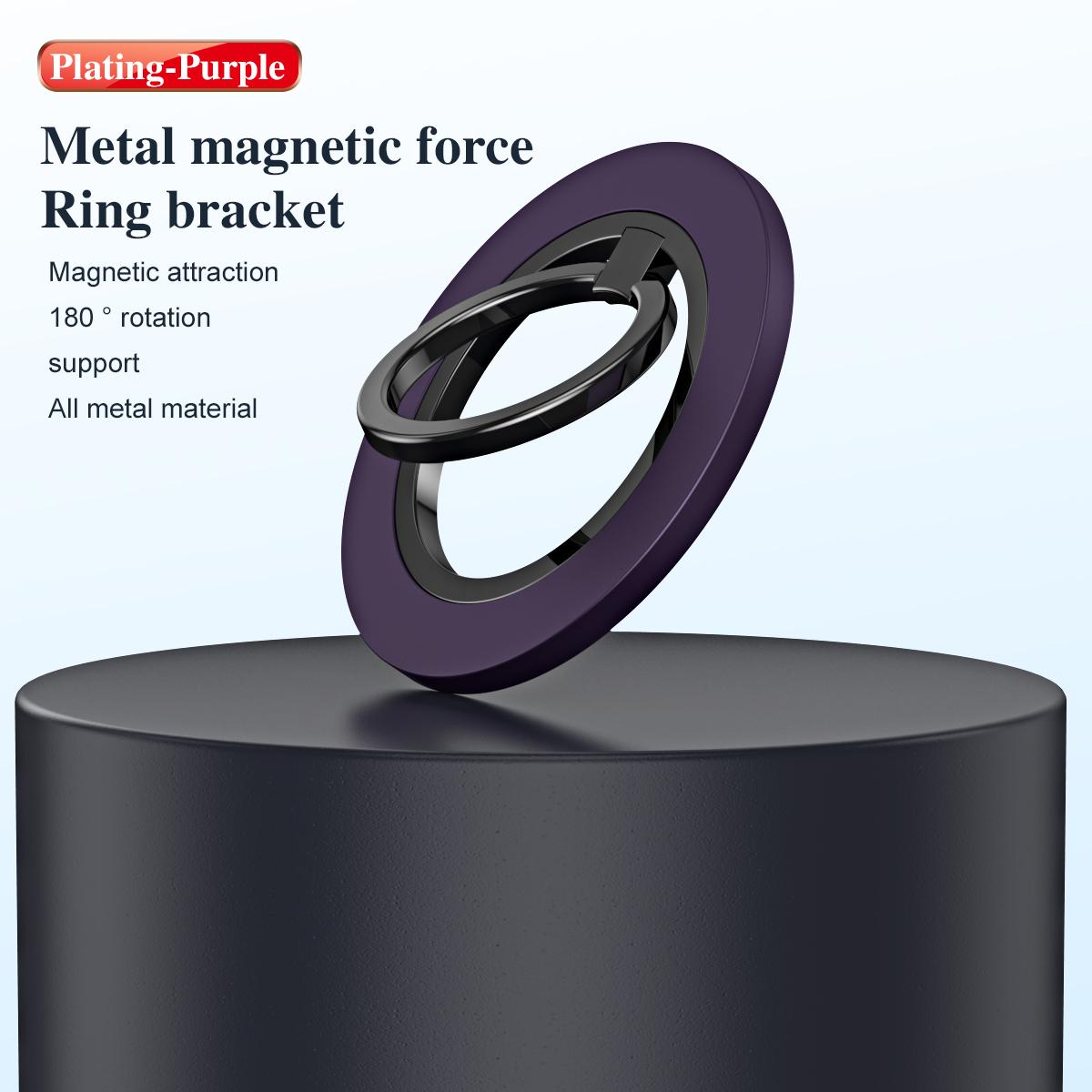 180 Degree Rotation Strong Magnetic Finger Ring Phone Holder Classy Damping Fold Stable Support Multi-angle Ring, for iPhone 16 15 14 13 12 for Samsung S25 S24 S23