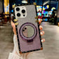 Luxury Gradient Glitter Diamond Heavy Duty Protection Shockproof With Mirror Magnetic Kickstand Phone Case For Samsung S25 S24 S23 S22 S21 Note20 A15 A25 A35 A55 Square Case Back Soft Cover