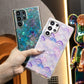 For iPhone 16 15 14 13 12 11 XR XSMax X/XS Phone Case, Leopard Shell Marbling Pattern, Glitter Colorful Luxury Elegant Camera Protection Shockproof Hard Cover