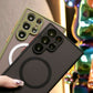 Luxury Matte Clear Support Magnetic Acrylic Hard Anti-Fall Phone Case For iPhone 16 15 14 13 12 11 XR XSMax X/XS