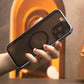 Double Sided Privacy Glass Matte Back Cover Aluminium Alloy For Magsafe Full Cover 360 Magnetic Ring Anti-peep Metal Case For iPhone 16ProMax 16 15 14 13 12 Pro Max Glass Full Cover