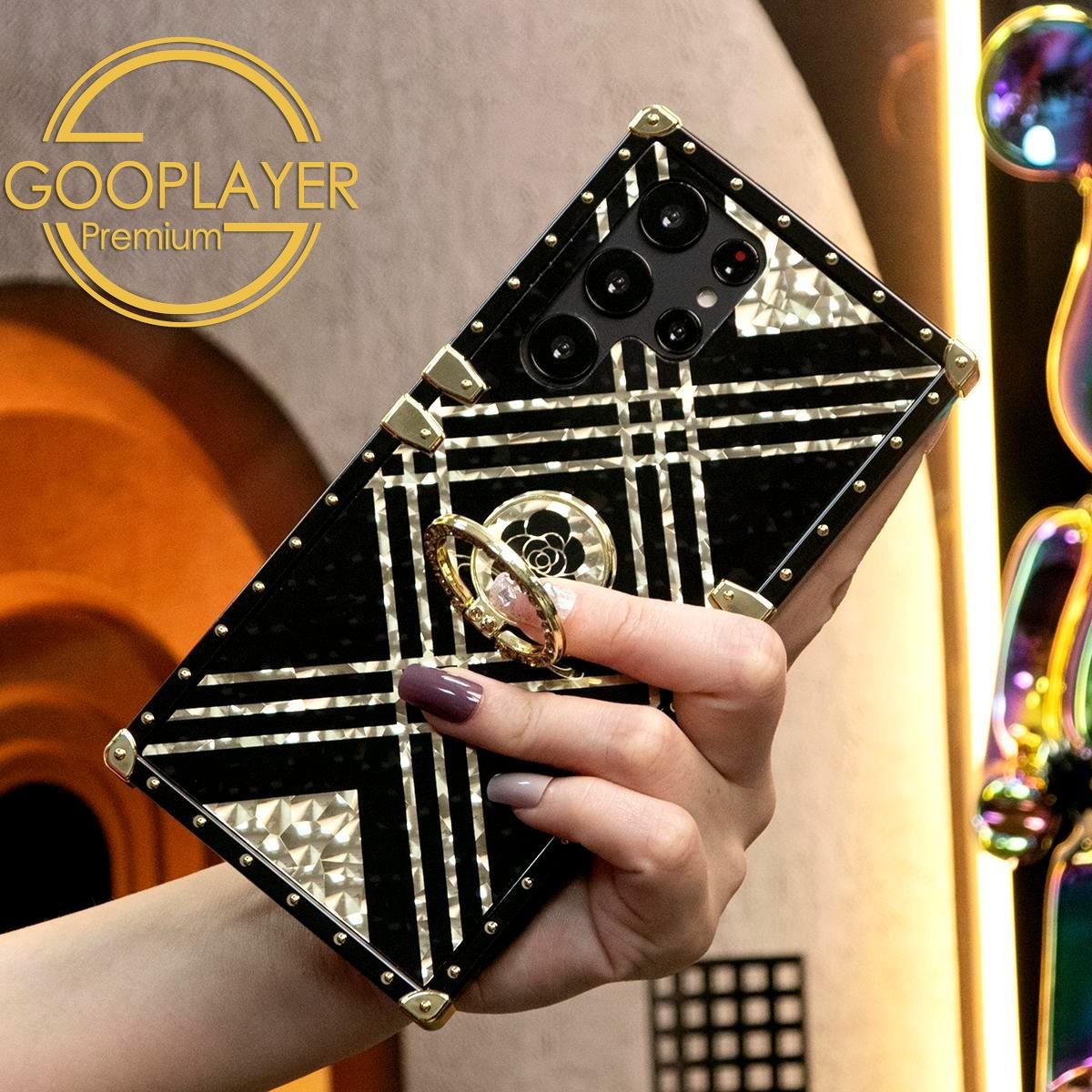 Luxury Glitter Retro Astral Phantom TPU Shockproof Phone Cover with Ring Kickstand For iPhone 16 15 14 13 12 11 X/XS XSMax XR Fashion Geometric Square Soft Phone Case