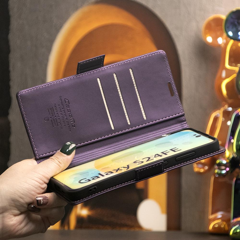 Business Card Slot Wallet Phone Case With RFID Blocking, Flip Leather Kickstand Shockproof Cover For Samsung A05S A06 A14 A15 A16 A24 A25 A26 A34 A35 A36 A53 A54 A55 A56 A73