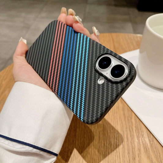 Carbon Fiber Matte Strong Magnetic Ultra Thin Light Phone Case For iPhone 16ProMax 15 14 13 12 11 Support Wireless Charging Hard Full Cover