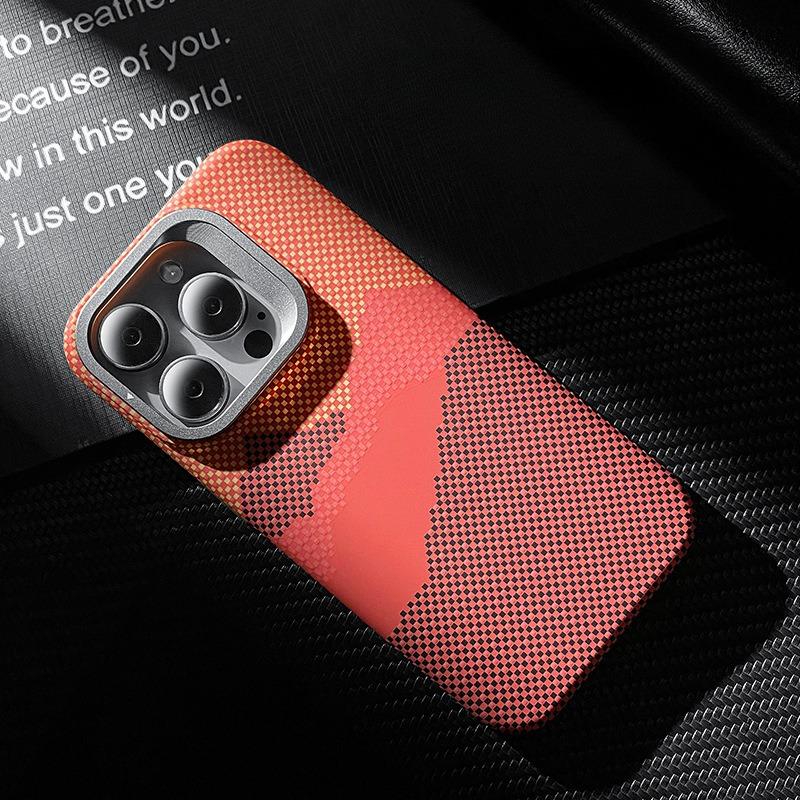 Carbon Fiber Star Mountain Mosaic Particle Matte Strong Magnetic Camera Kickstand Hardware Shockproof Phone Case For iPhone 16ProMax 15 14 13 Hard Full Cover