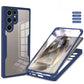 For Samsung S25Ultra S25 S24 S23 S22 S21FE A16 A26 A36 A56 Phone Case, Double Side 360 Full Protection, HD PET Screen Protector Acrylic Shockproof Hand Feel Hard Full Cover