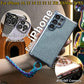 Luxury Glitter Plating Four Corners Shockproof Clear Case With Woven Wristband For iPhone 16 15 14 13 12 11 XR XSMax X/XS Transparent Hard Acrylic Bumper Full Cover