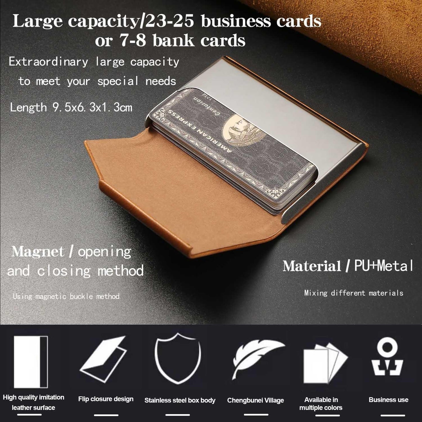 For Samsung S25 S24 S23 A16 A15 A36 A35 A56 A55 A53 Leather Phone Case with Strong Magnetic Wallet, Anti-Fall Card Bag Kickstand for Magsafe Shockproof Business Hard Full Cover