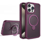 Slim PC Strong Magnetic Phone Case with 360 Rotating Metal Kickstand For iPhone 16ProMax 15 14 13 12 11 Skin Feel Bumper Shockproof Hard Full Cover