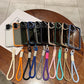 Colorful Crystal High Definition Clear Magnetic Phone Case with Woven Wristband For iPhone 16ProMax 16 15 14 13 12 11 Pro Max Plus Transparent HD Len Protection Hard Full Cover