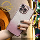 For iPhone 16 15 14 13 Pro Max Phone Case, Clear Gradient Glitter TPU Luxury Plating Slim Soft Full Cover