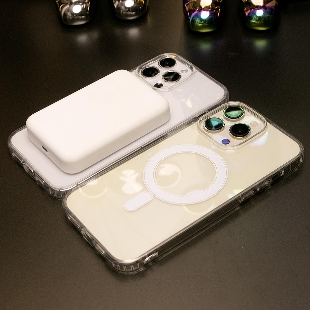 Transparent Magnetic Wireless Charging Phone Case For iPhone 16 15 14 13 12 11 Pro Max XR X/XS XSMax