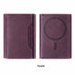 Multi-function Leather Card Case Strong Magnetic Wallet Kickstand Card Holder Card Bag Case for Magsafe IPhone 16 15 14 13 12 Pro Max Stand Cover for Samsung S23 S24 Magnetic Phone Case Accessories
