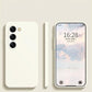Square Liquid Silicone Matte Shockproof Phone Case For Samsung S25 S24 S23 Camera Protect Soft Cover