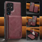 For Samsung S25 S24 S23 A16 A15 A36 A35 A56 A55 A53 Leather Phone Case with Strong Magnetic Wallet, Anti-Fall Card Bag Kickstand for Magsafe Shockproof Business Hard Full Cover