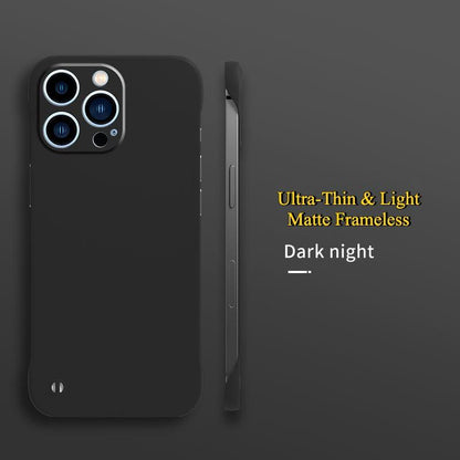 Matte PC Ultra-Thin Light Frameless Phone Case For iPhone 16ProMax 15 14 13 12 11 XR X/XS XSMax Skin Feel Hard Full Cover