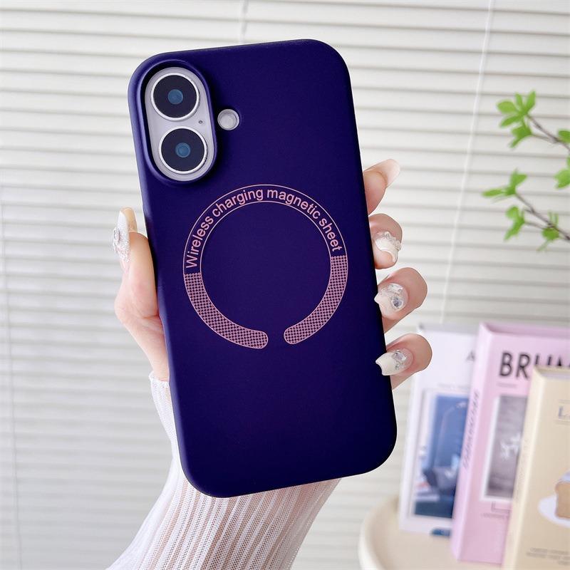 Matte Magnetic Silicone Slim Phone Case For iPhone 16ProMax 15 14 13 12 Skin Feel Shockproof Soft Full Cover