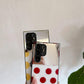 For Samsung S25Ultra S25 S24 S23 S22 S21 Phone Case, Luxury Glitter Mirror Wave Point Smile Plating Acrylic, Camera Protection Hard Full Cover