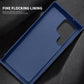 Luxury Full Leather Glossy Kickstand Phone Case For Magsafe For Samsung S25Ultra S25+ S25 S24FE S24 Ultra S23 S22 Ultra Plus Metal Ring Magnetic Metal Holder Shockproof Stand Back Cover