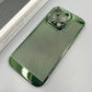 Ultra Slim Plating PC with Len Protector Cooling Phone Case For iPhone 16ProMax 15 14 13 12 Shockproof Hard Full Cover