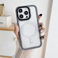 Two-tone Macaron Acrylic Transparent Magnetic Len Protection Phone Case For iPhone 16ProMax 15 14 13 12 11, Hard Shockproof Full Cover