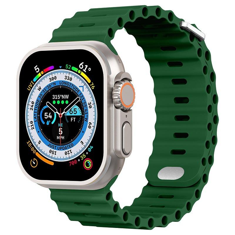 Ocean strap For Apple Watch Ultra Band 49mm 8 7 45mm 41mm Silicone Bracelet Wristband iWatch 6 5 4 3 SE 44mm 40mm 42mm 38mm band