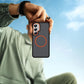 Two-tone Matte Transparent Anti-Dust Anti-Fall Bumper Shockproof Strong Magnetic Phone Case With Metal Camera Kickstand for Samsung S25Ultra S24 S23FE S23 A14 A15 A25 A35 A54 Bumper Hard Cover