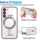 Transparent Magnetic For Samsung A14 A15 A16 A24 A25 A26 A34 A35 A36 A54 A55 A56 A05 A05S A06 Case, Electroplated Clear Slim Phone Case with Camera Protection Shockproof Cover