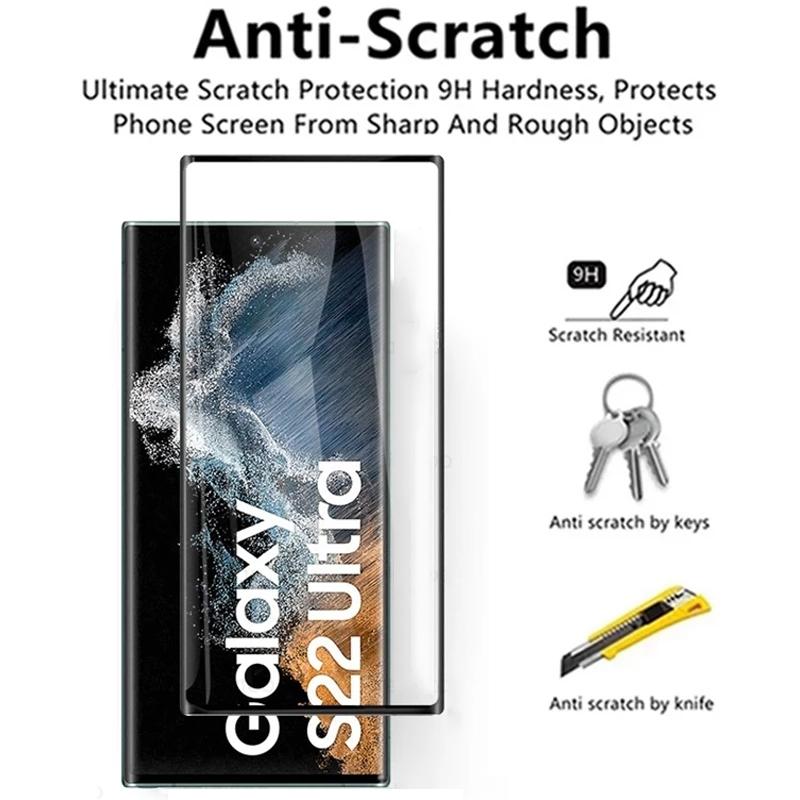 2 Pieces Tempered Film Glass Screen Protector For Samsung S25 S25Plus S24 S24FE S24Plus S24Ultra