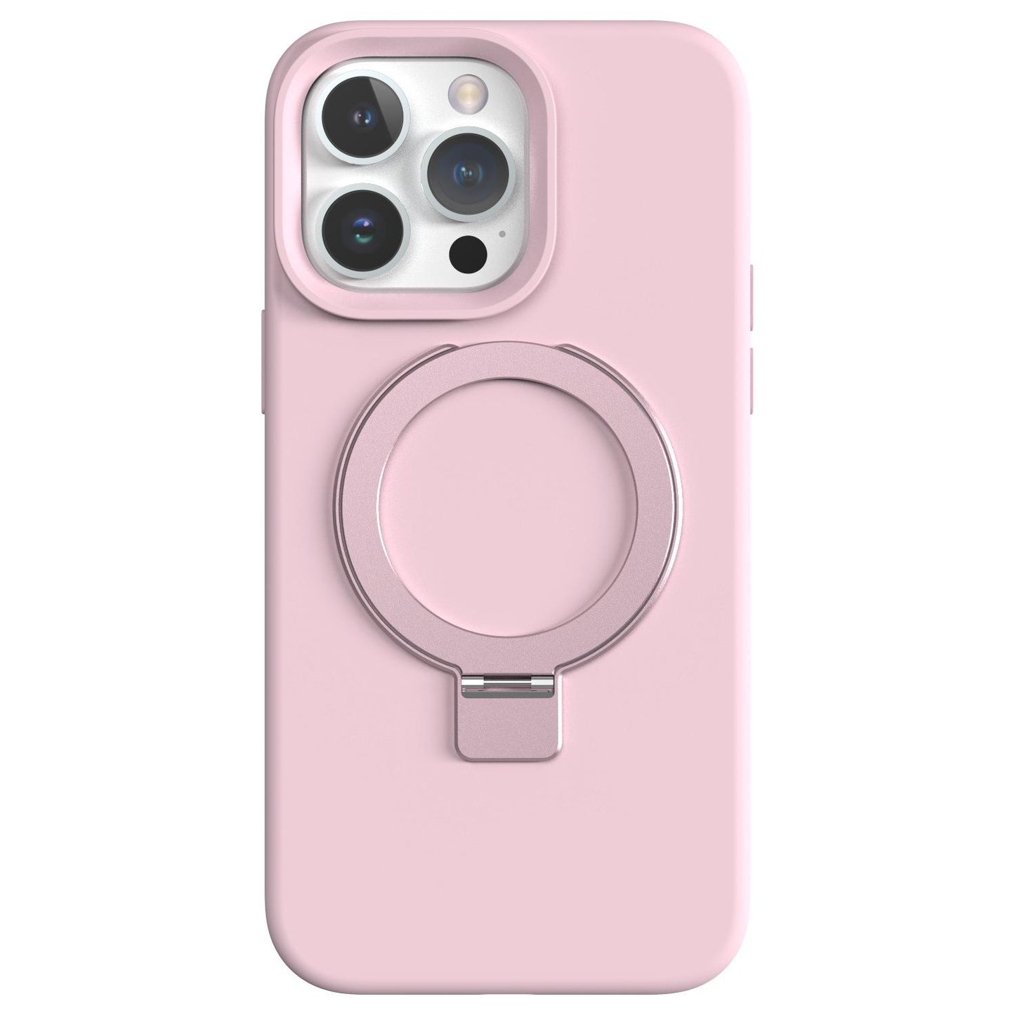 Strong Magnetic Kickstand Phone Case For iPhone 16 15 14 13 12 for MagSafe, Skin-friendly Liquid Silicone Shockproof with Microfiber Lining Full Cover