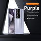 Premium PC Leather Two-tone Len Protector Shockproof Phone Case For Samsung S25Ultra S25 S24 S23 Hard Full Cover