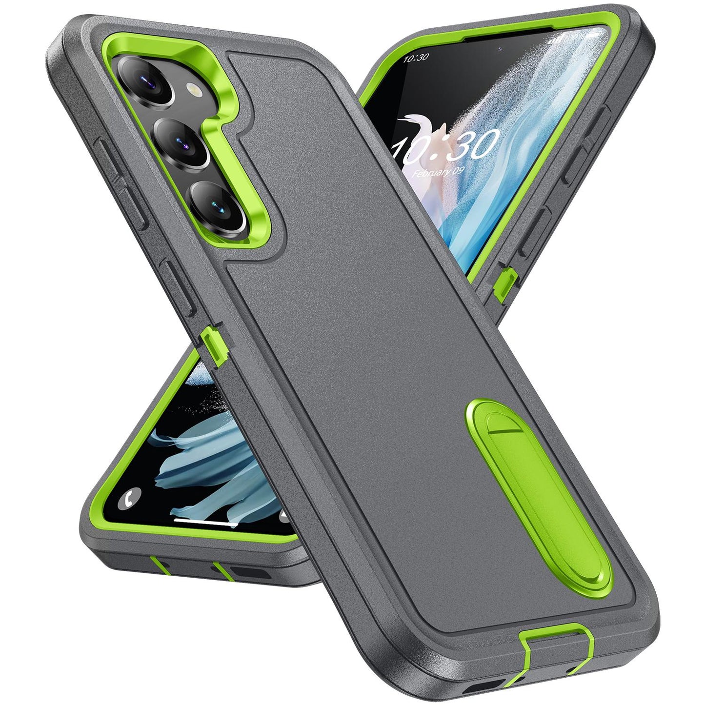 Anti-Dust Kickstand Fall Heavy Duty Protection Shockproof Phone Case for Samsung S25Ultra S24 S23FE S23 S22 A14 A15 A16 A54 A53 Hard Full Cover