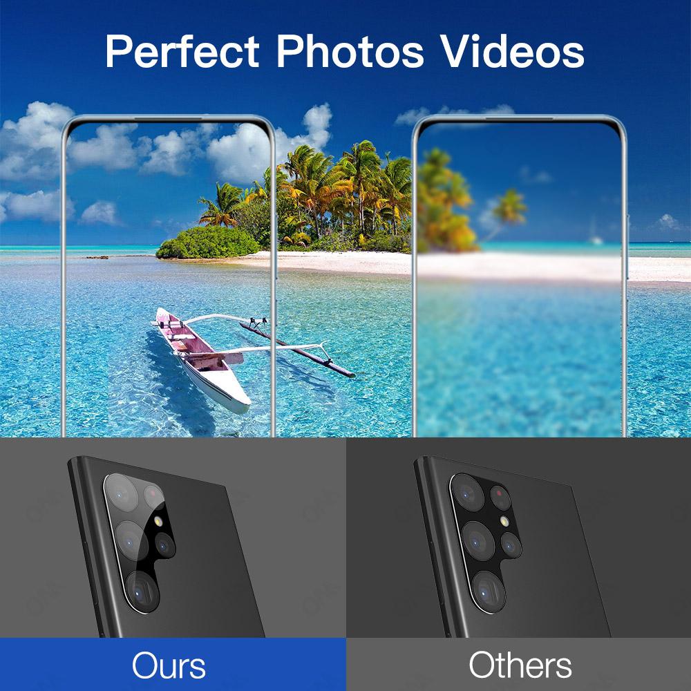3Pcs Full Cover Glass Camera Lens Protector for Samsung Galaxy S25Ultra  S25 S24 Ultra Plus FE Back Camera Tempered Glass Cover