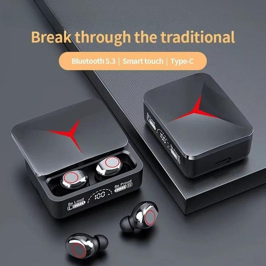 Bluetooth 5.3 Earphones Wireless Headphones Touch Control Gaming Headsets HIFI Stereo Noise Reduction earbuds With Mic, Long Battery Life for iPhone Android
