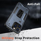 Anti-Dust Matte Anti-Fall Heavy Duty Protection Shockproof Phone Case With Kickstand for iPhone 16ProMax 16 15 14 13 12 11 XR Bumper Hard Full Cover