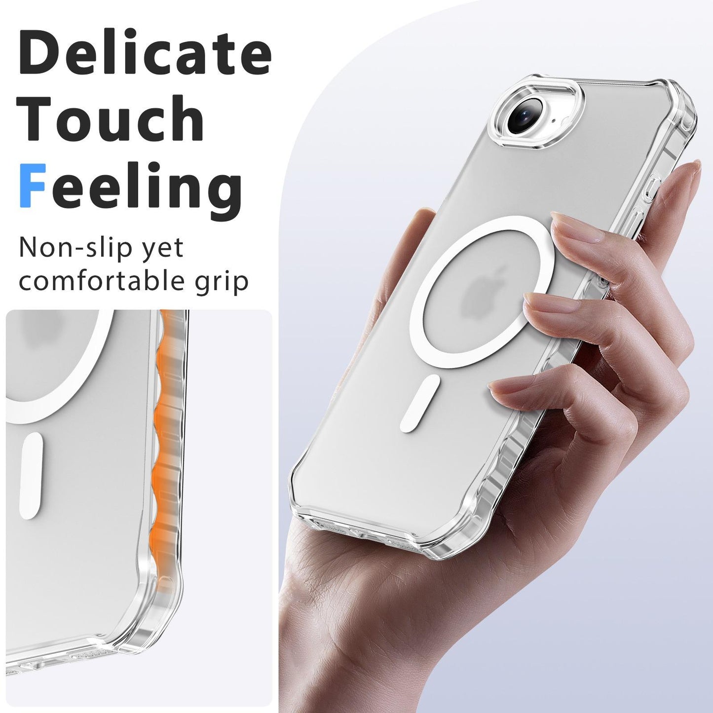 Colorful Matte Clear Strong Magnetic Four Corner Slim PC Phone Case For iPhone 16ProMax 16 15 14 13 12 Transparent Skin Feel Bumper Shockproof Hard Full Cover
