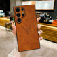 For Samsung S25Ultra S25Edge S24 S23 S22 S21 Note20 A16 A26 A36 A55 A56 Case, Deer Pattern Matte Suede Leather Shockproof Hard Phone Case