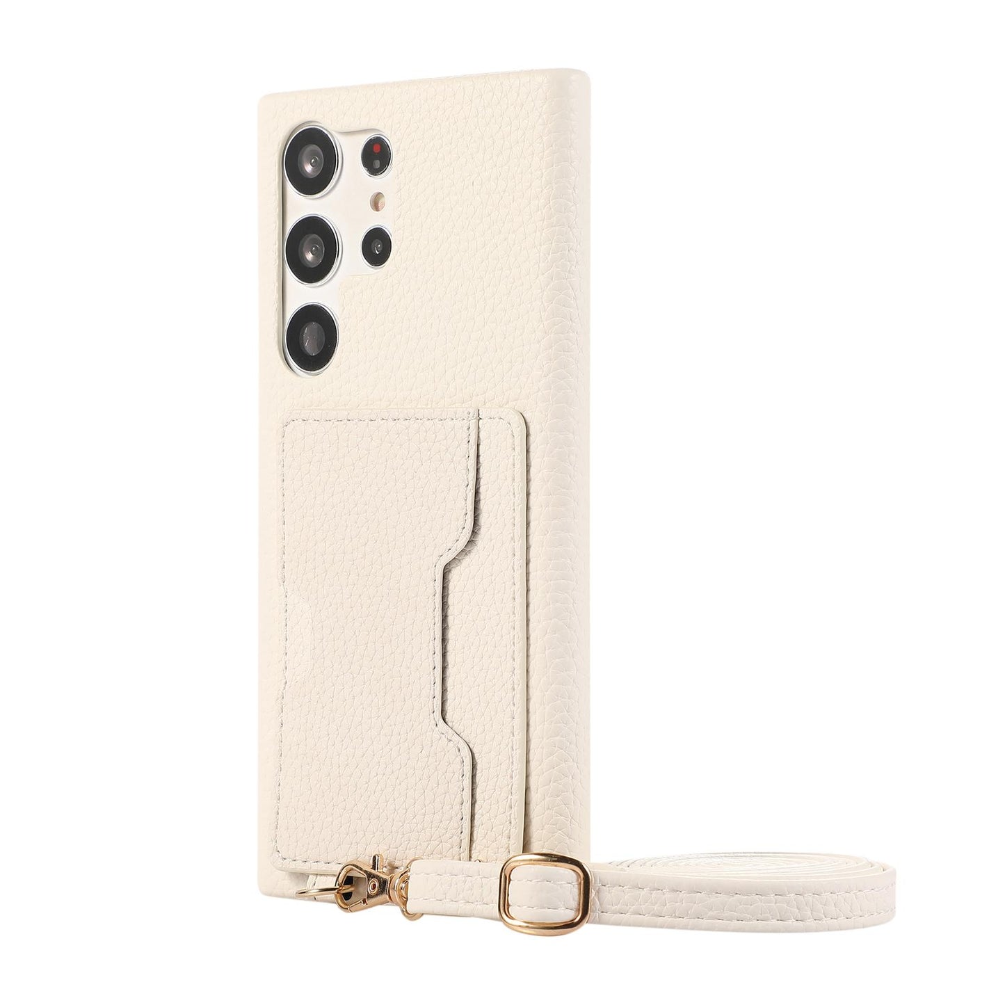 Wallet Case for Samsung Galaxy S25 S25Plus S25Ultra S24 S24FE S24Plus S24Ultra  Card Holder Lanyard Handbag Crossbody Leather Cover