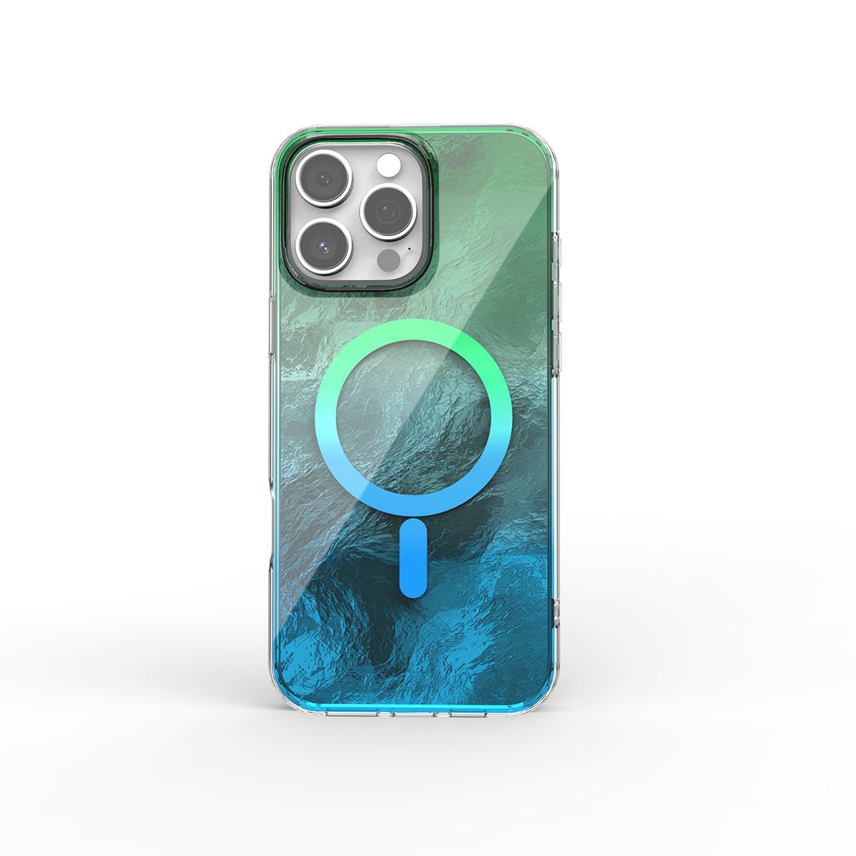 Glacier Texture Magsafe Wireless Charging Case For Samsung S25 S24 S23 S22 Ultra Plus FE Gradient Magnetic Back Cover
