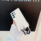 Luxury Wrist Strap Soft Leather Phone Case For Samsung S25 S24 S23 S22 S21 A15 A25 A35 A55 Solid Color Cover